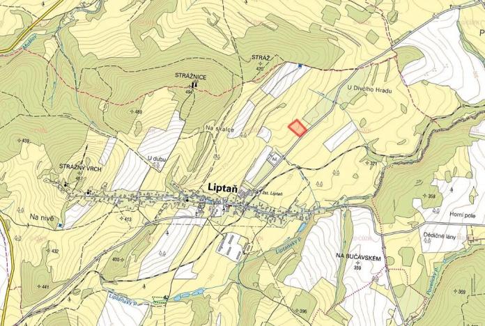 Prodej pole, Liptaň, 13063 m2