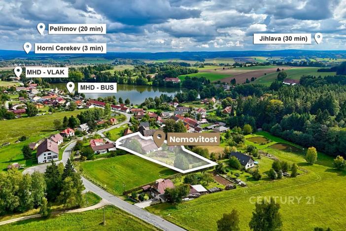 Prodej rodinného domu, Horní Cerekev, 460 m2