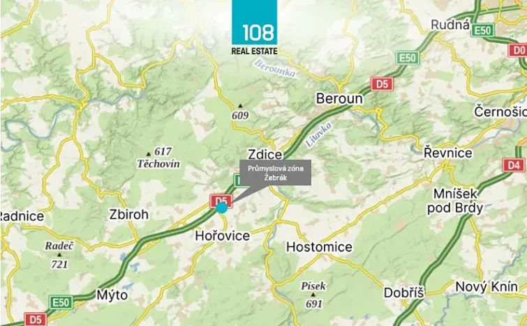 Prodej komerčního pozemku, Žebrák, 5421 m2