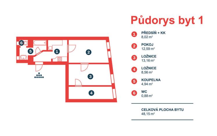 Pronájem bytu 3+kk, Praha - Žižkov, Lupáčova, 57 m2