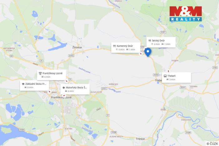 Prodej pozemku pro bydlení, Třebeň, 3689 m2
