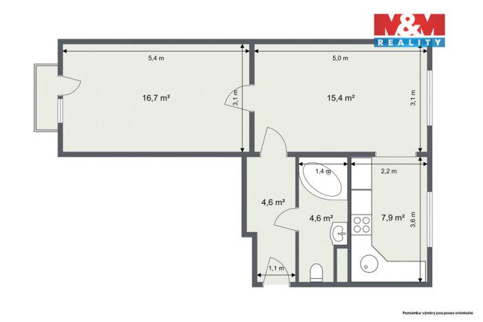 Prodej bytu 2+1, Habartov, Dělnická, 51 m2