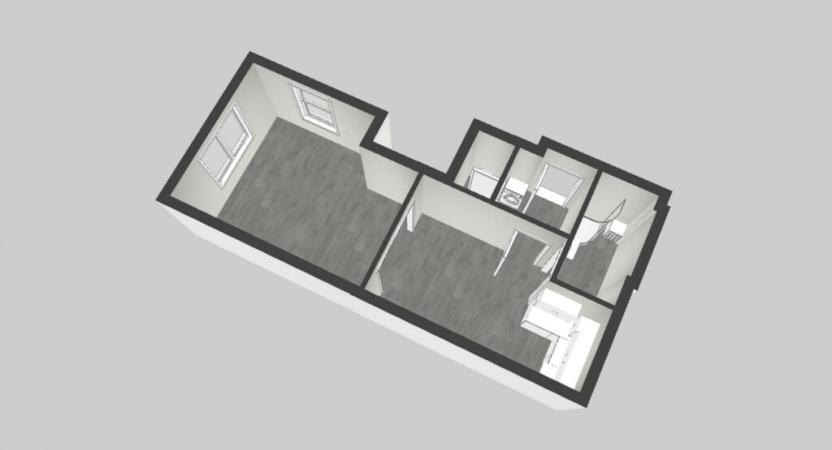 Pronájem bytu 1+kk, Hronov, T. G. Masaryka, 42 m2