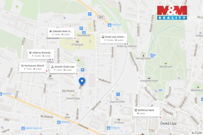 Pronájem bytu 2+1, Česká Lípa, Bendlova, 53 m2