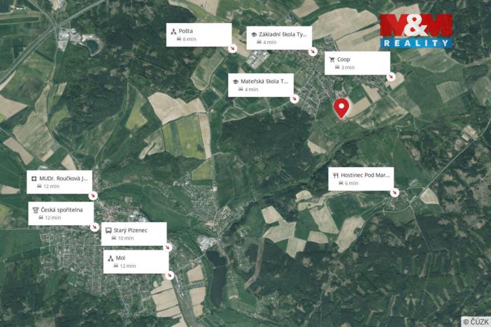 Prodej zahrady, Tymákov, 3911 m2