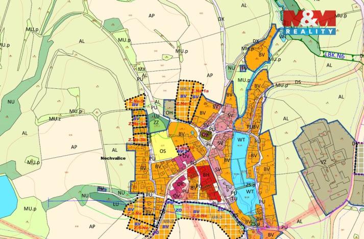Prodej komerčního pozemku, Nechvalice, 368 m2