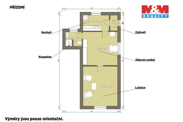 Prodej rodinného domu, Zdice, Husova, 47 m2