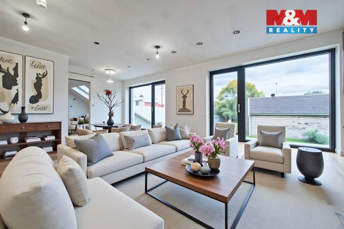 Prodej bytu 4+kk, Praha - Holyně, náměstí Pod lípou, 128 m2