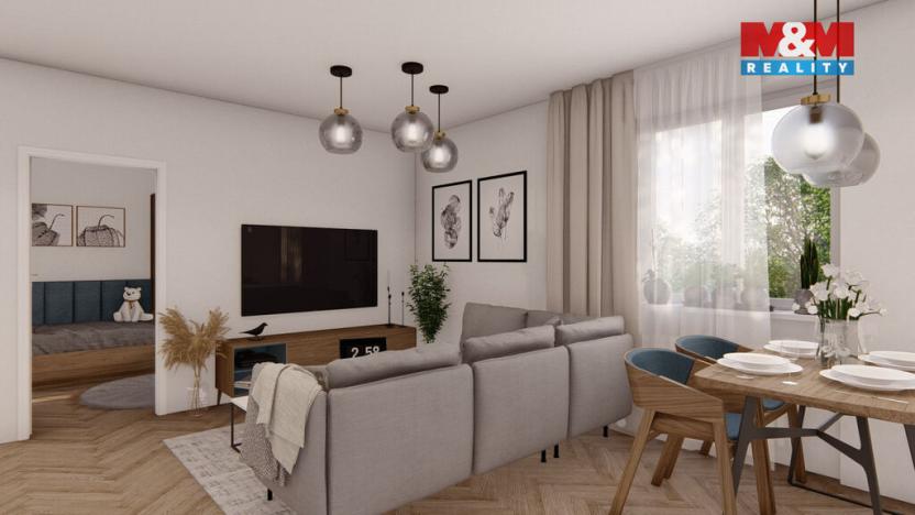 Prodej bytu 3+kk, Ostrava - Poruba, nábřeží Svazu protifašistických bojovníků, 64 m2
