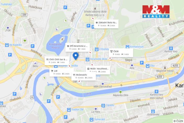 Pronájem bytu 2+1, Karlovy Vary - Rybáře, Sokolovská, 65 m2