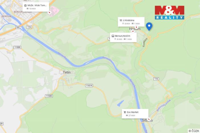 Prodej louky, Beroun - Beroun-Hostim, 2017 m2