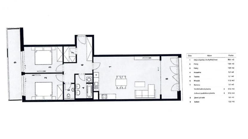Prodej bytu 3+kk, Praha - Libeň, Vojenova, 97 m2