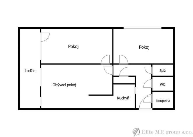 Prodej bytu 3+1, Nymburk, Jurije Gagarina, 74 m2