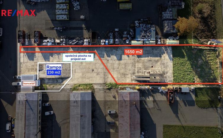 Pronájem komerčního pozemku, Opava, 1650 m2