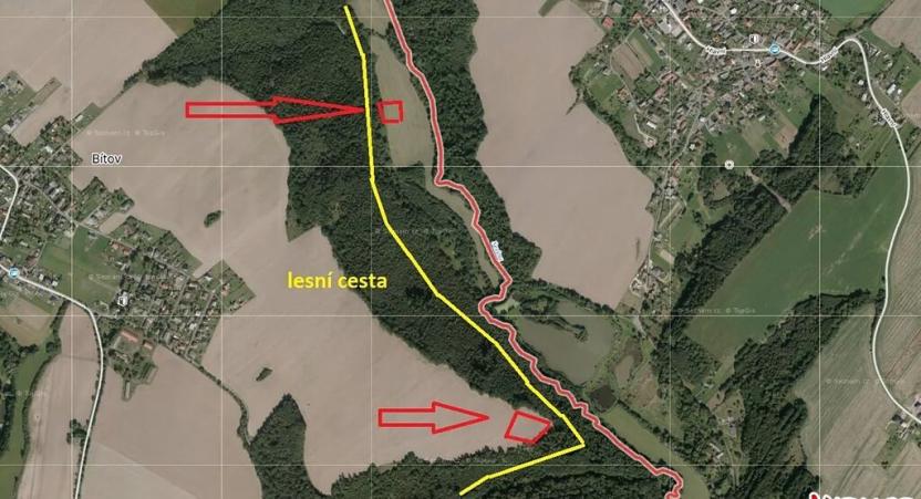 Prodej podílu pole, Bítov, 7251 m2