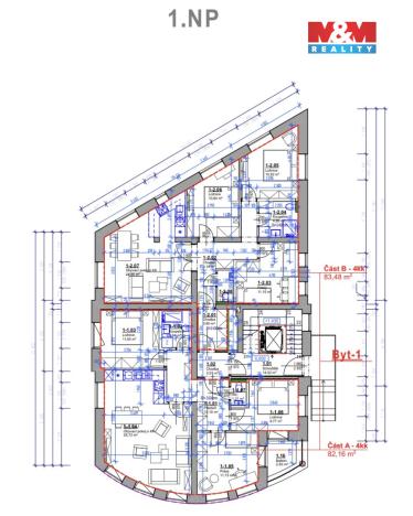 Prodej atypického bytu, Praha - Hlubočepy, Pod třešněmi, 166 m2