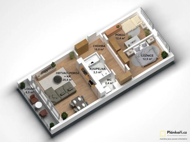 Prodej bytu 3+kk, Praha - Chodov, Kloboukova, 80 m2