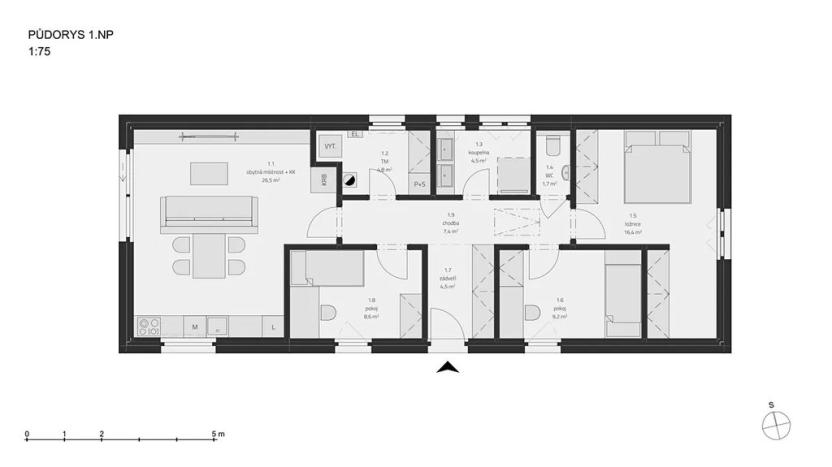 Prodej rodinného domu, Spálené Poříčí, Mírová, 83 m2
