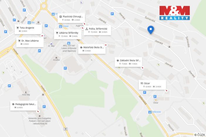 Prodej bytu 2+1, Ústí nad Labem - Severní Terasa, Jizerská, 69 m2