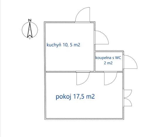 Prodej bytu 1+1, Brno, Skořepka, 31 m2