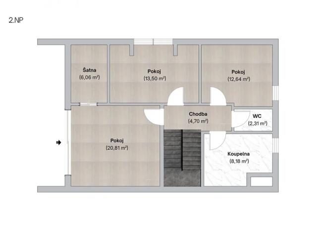 Prodej domu na klíč, Liteň, Pacovského, 143 m2