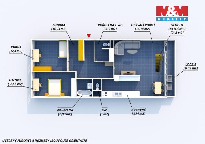 Prodej bytu 4+1, Praha, Točitá, 103 m2