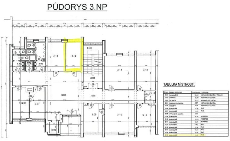 Pronájem kanceláře, Jindřichův Hradec, Pravdova, 12 m2