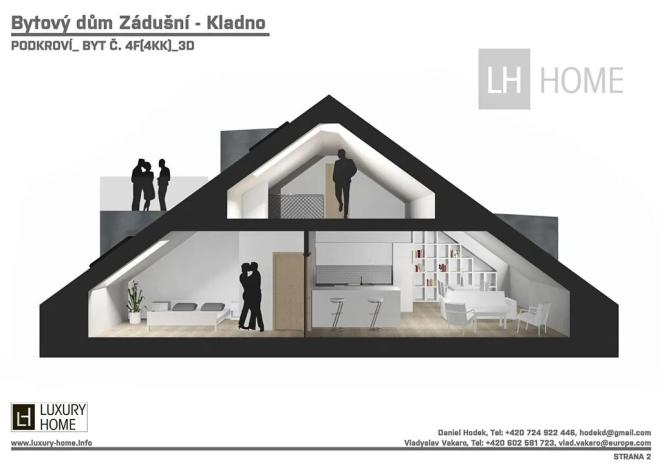 Prodej bytu 4+kk, Kladno, 152 m2