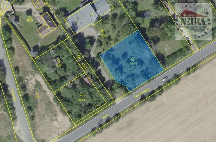 Pronájem zahrady, Mukařov, 1022 m2