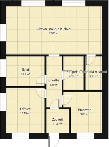 Prodej rodinného domu, Mistrovice, 82 m2