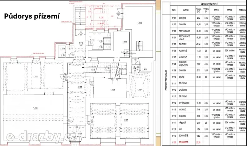 Prodej restaurace, Doksy, Komenského, 426 m2