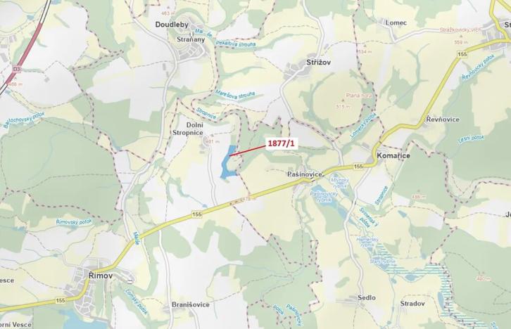 Dražba lesa, Římov, 49760 m2