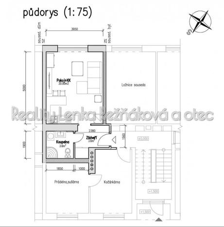 Pronájem bytu 1+kk, Mikulov, Dukelská, 27 m2