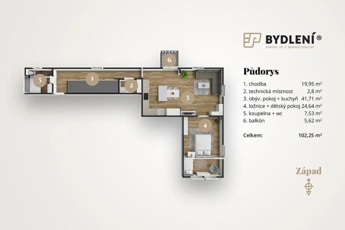 Prodej bytu 2+1, Teplice, Masarykova třída, 96 m2