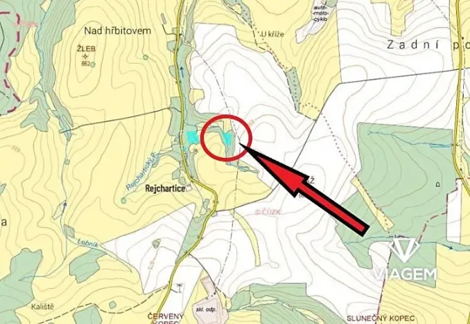 Prodej podílu lesa, Dvorce, 996 m2