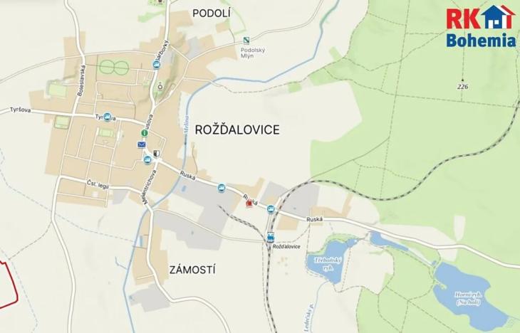 Prodej pozemku pro bydlení, Rožďalovice, Polní, 804 m2