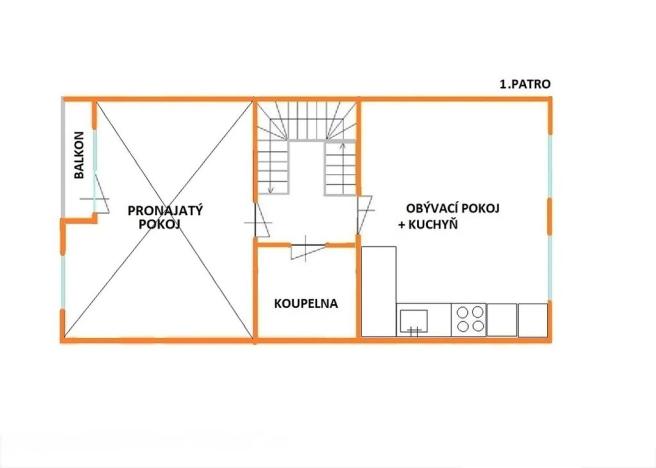 Pronájem pokoje, Brno, Marie Hübnerové, 14 m2