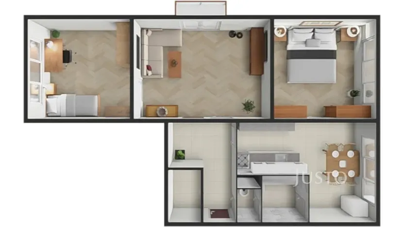 Prodej bytu 3+1, Netolice, 9. května, 62 m2