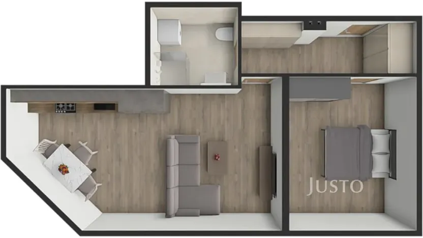 Pronájem bytu 2+kk, Bechyně, Soukenická, 39 m2