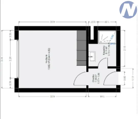 Prodej bytu 1+kk, Prachatice, nám. Přátelství, 20 m2