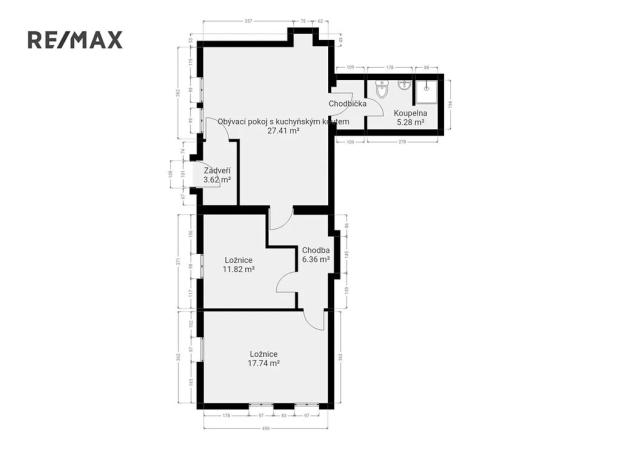 Prodej bytu 3+kk, Hořany, 73 m2