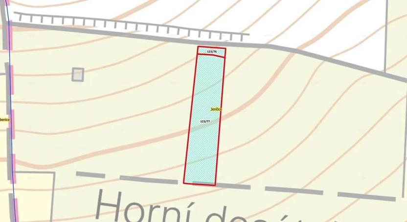 Prodej zahrady, Jenčice, 1846 m2