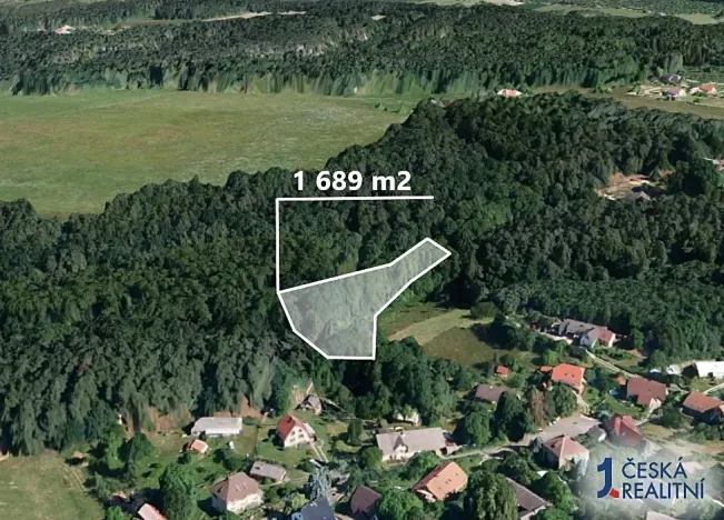 Prodej podílu lesa, Mírová pod Kozákovem, 844 m2