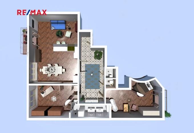 Prodej bytu 3+kk, Praha - Smíchov, Dienzenhoferovy sady, 119 m2