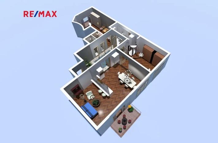 Prodej atypického bytu, Praha - Smíchov, Dienzenhoferovy sady, 119 m2