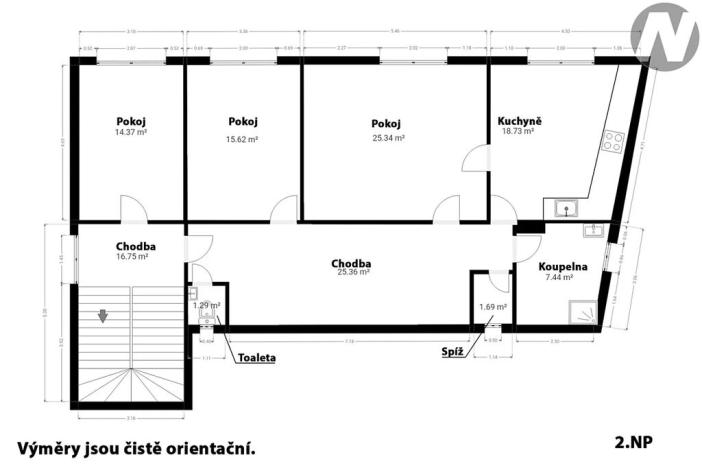 Prodej vícegeneračního domu, Kožlany, 192 m2