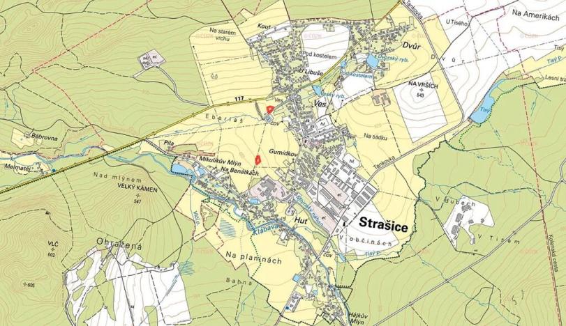 Prodej louky, Strašice, 3697 m2