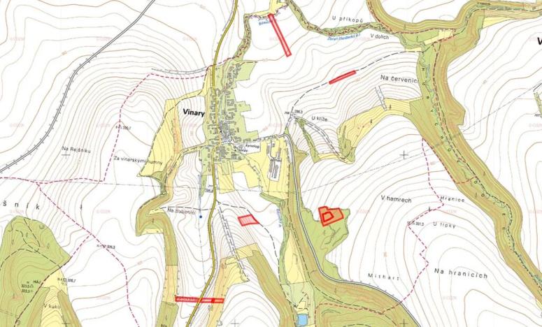 Prodej pole, Vinary, 28169 m2