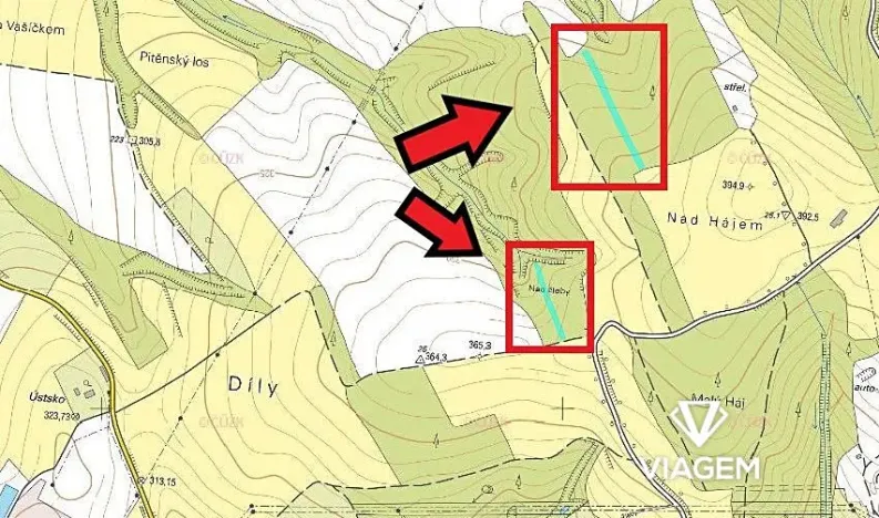 Prodej podílu lesa, Bojkovice, 2789 m2