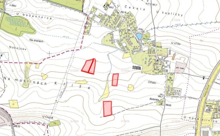 Prodej pole, Praha - Sobín, 31767 m2
